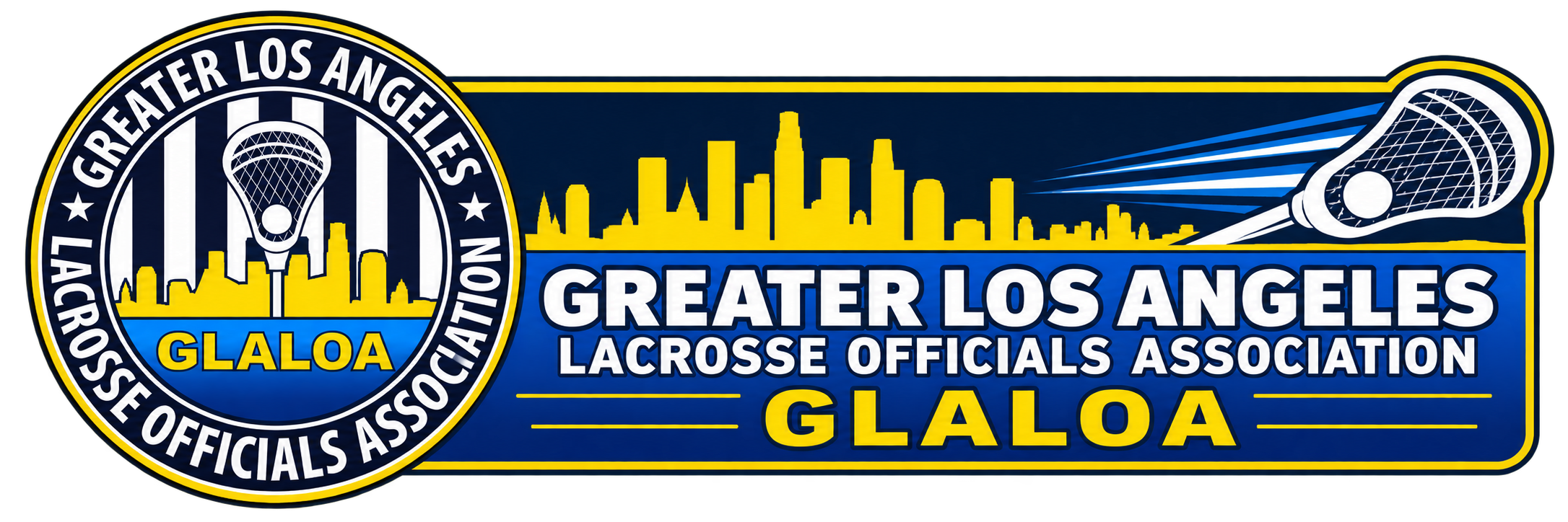 GLALOA horizontal identity: Greater Los Angeles Lacrosse Officials Association